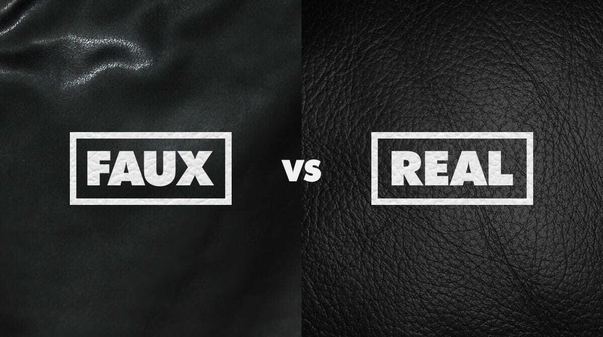 real leather vs fake faux leather